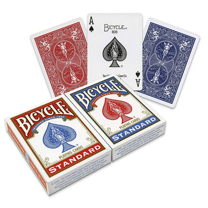 1 Deck  Rider Back 808 Standard Poker Playing Cards Red or Blue