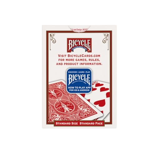 Bicycle Standard Rider Back Playing Cards, Poker Size, 12 Pack, Classic Decks of Cards for Poker, Blackjack, Casino Games & Family Game Night
