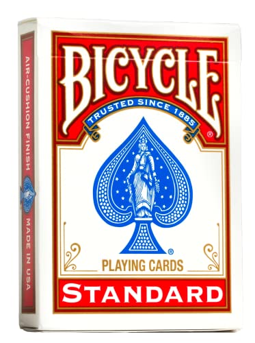 Bicycle Standard Rider Back Playing Cards, Poker Size, 12 Pack, Classic Decks of Cards for Poker, Blackjack, Casino Games & Family Game Night