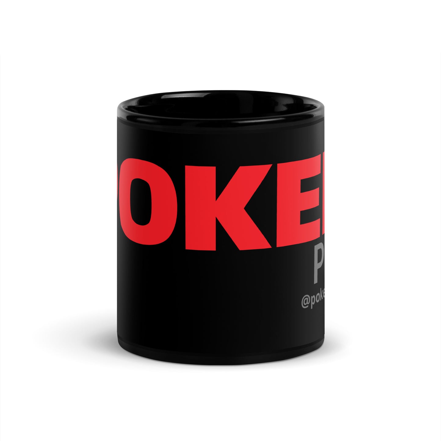 POKER PRO Black Glossy Mug