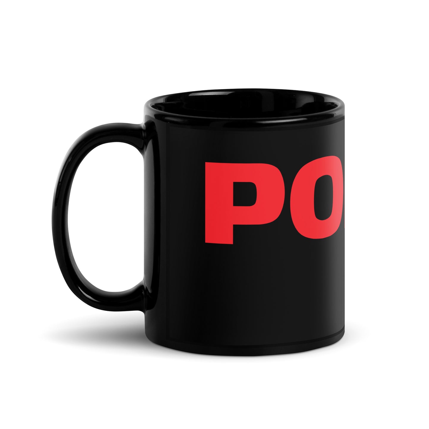 POKER PRO Black Glossy Mug