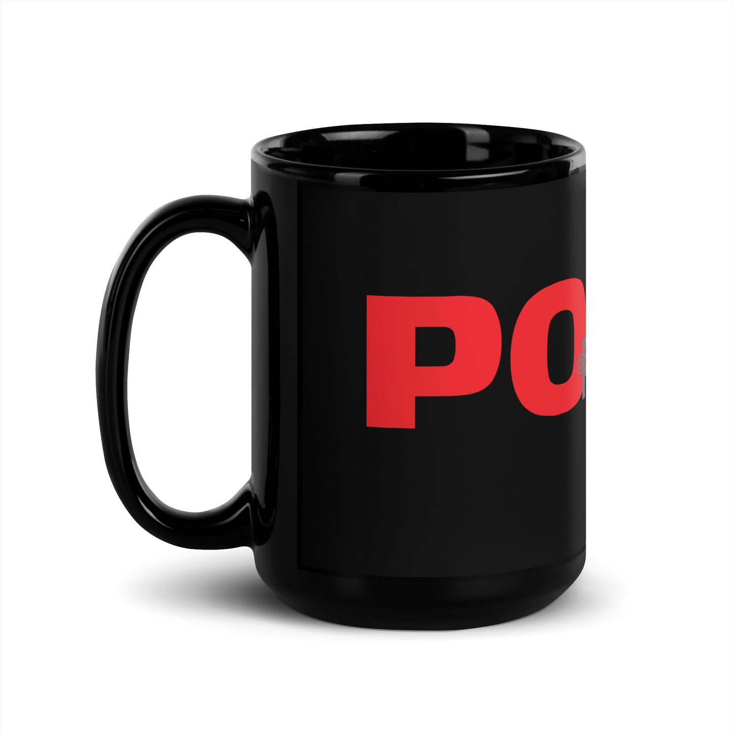 POKER PRO Black Glossy Mug