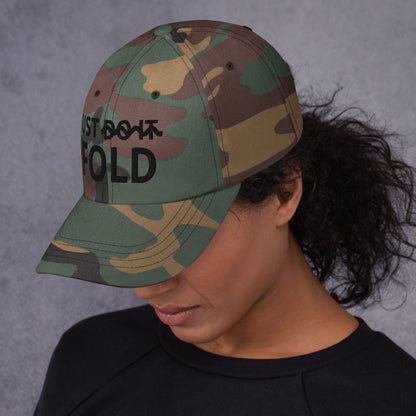 JUST FOLD Dad hat