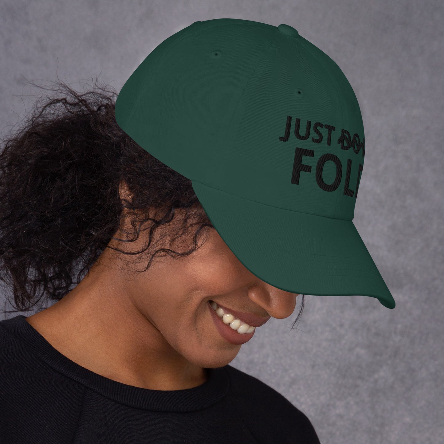 JUST FOLD Dad hat