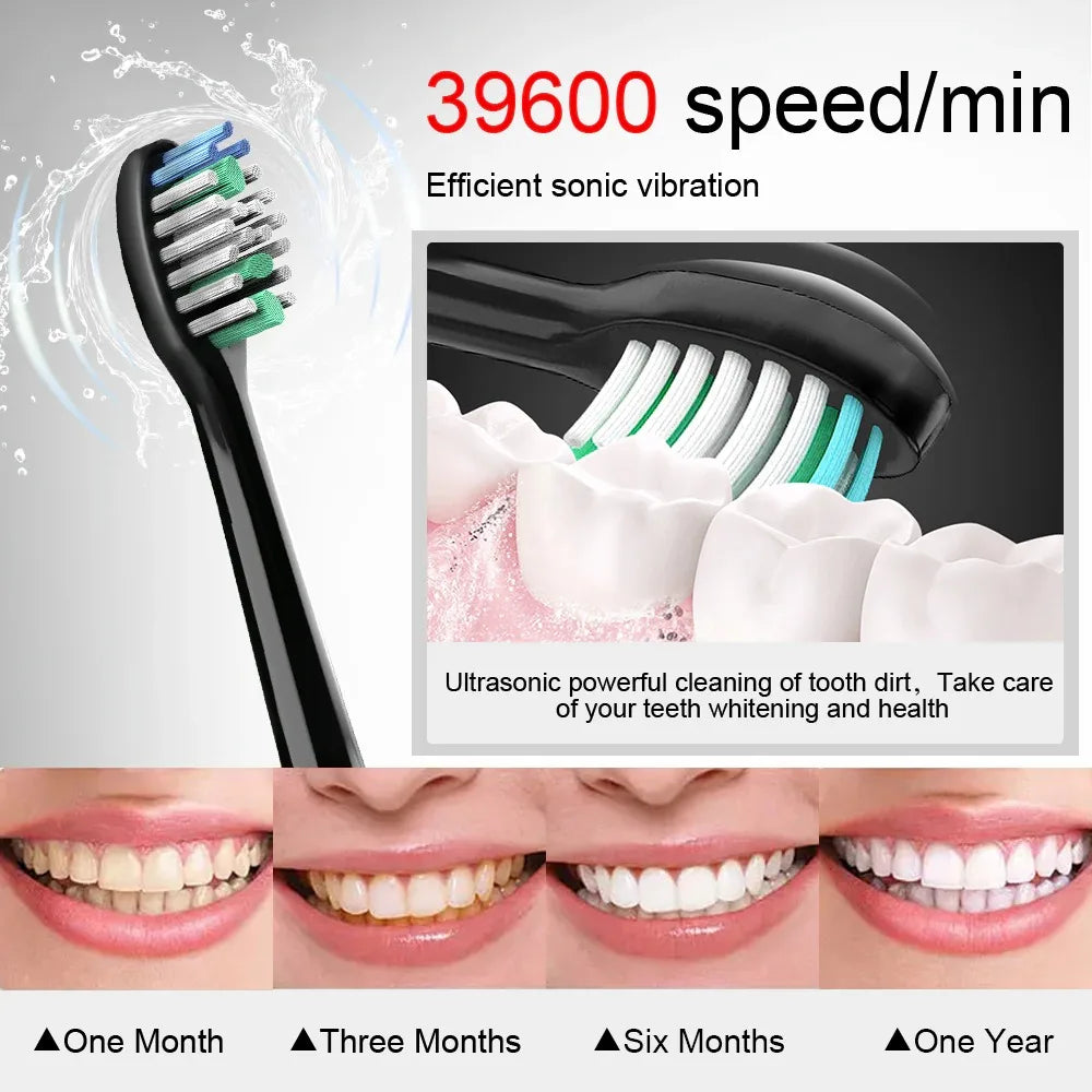 Smart Sonic Electric Toothbrush Ultrasound IPX7 Rechargeable Tooth Brush 5 Mode Smart Time Whitener Teethbrush  S100