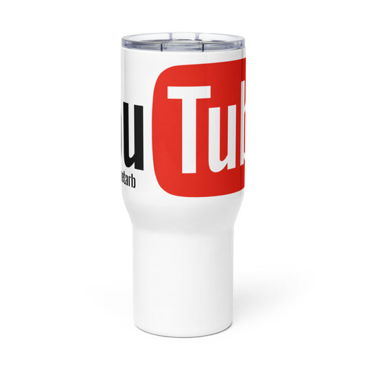 Travel mug with a handle